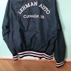 navy blue windbreaker